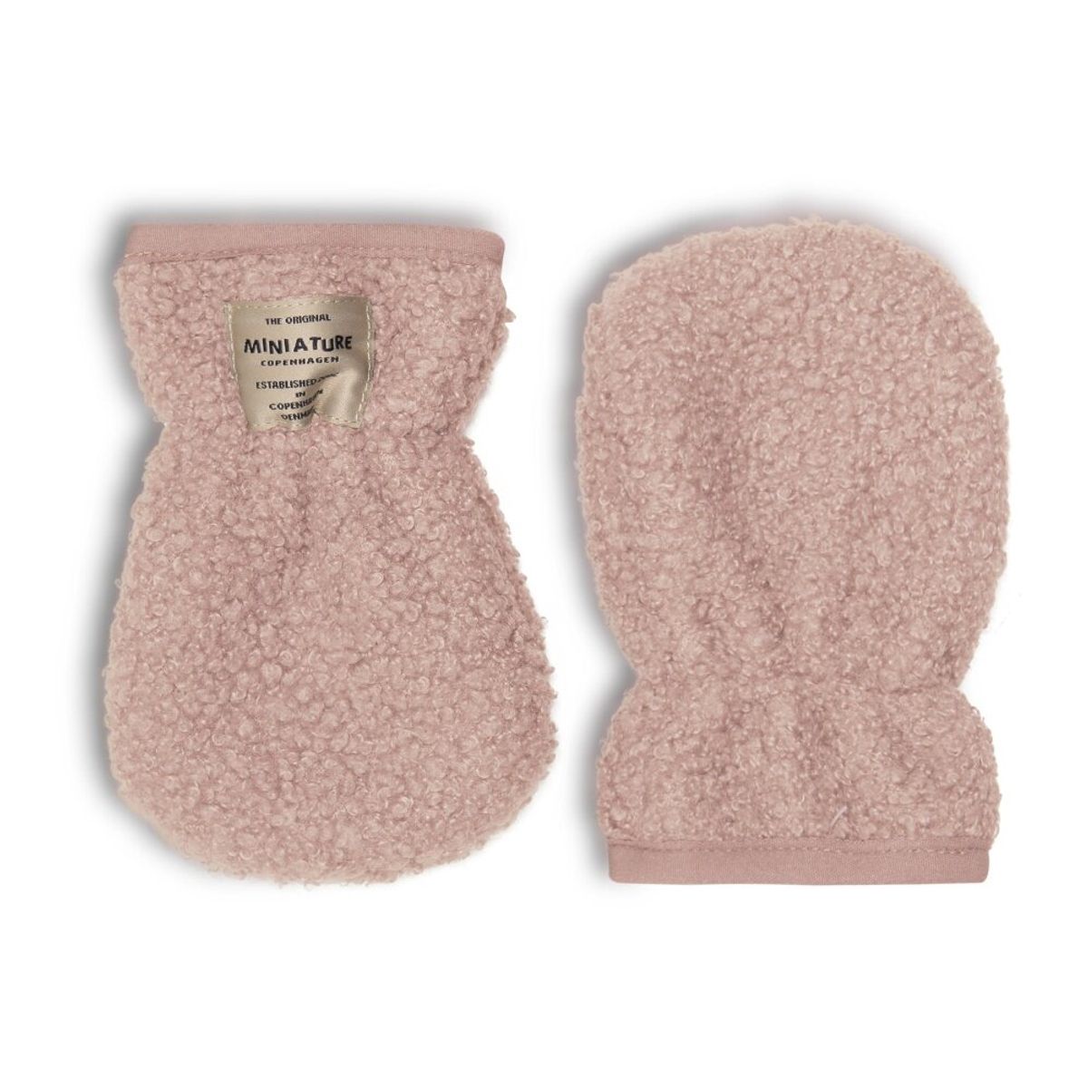 WOLMER teddyfleece vanter - Adobe rose - 6-12 MDR