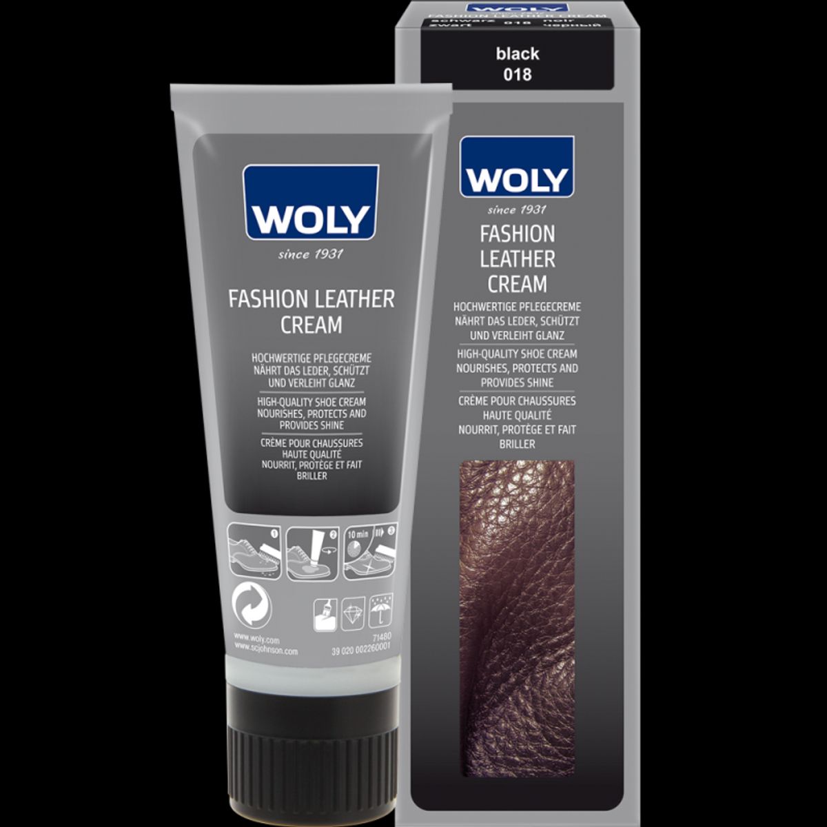 Woly Fashion Leather Cream - Vælg farve - Mørkebrun