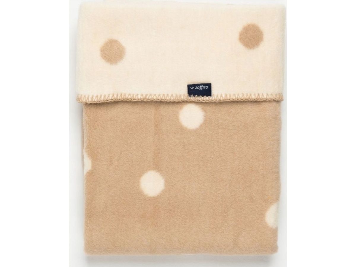 Womar Cotton Blanket 75X100 S Light Beige Spots With Ecru, 3-Z-Kb-015