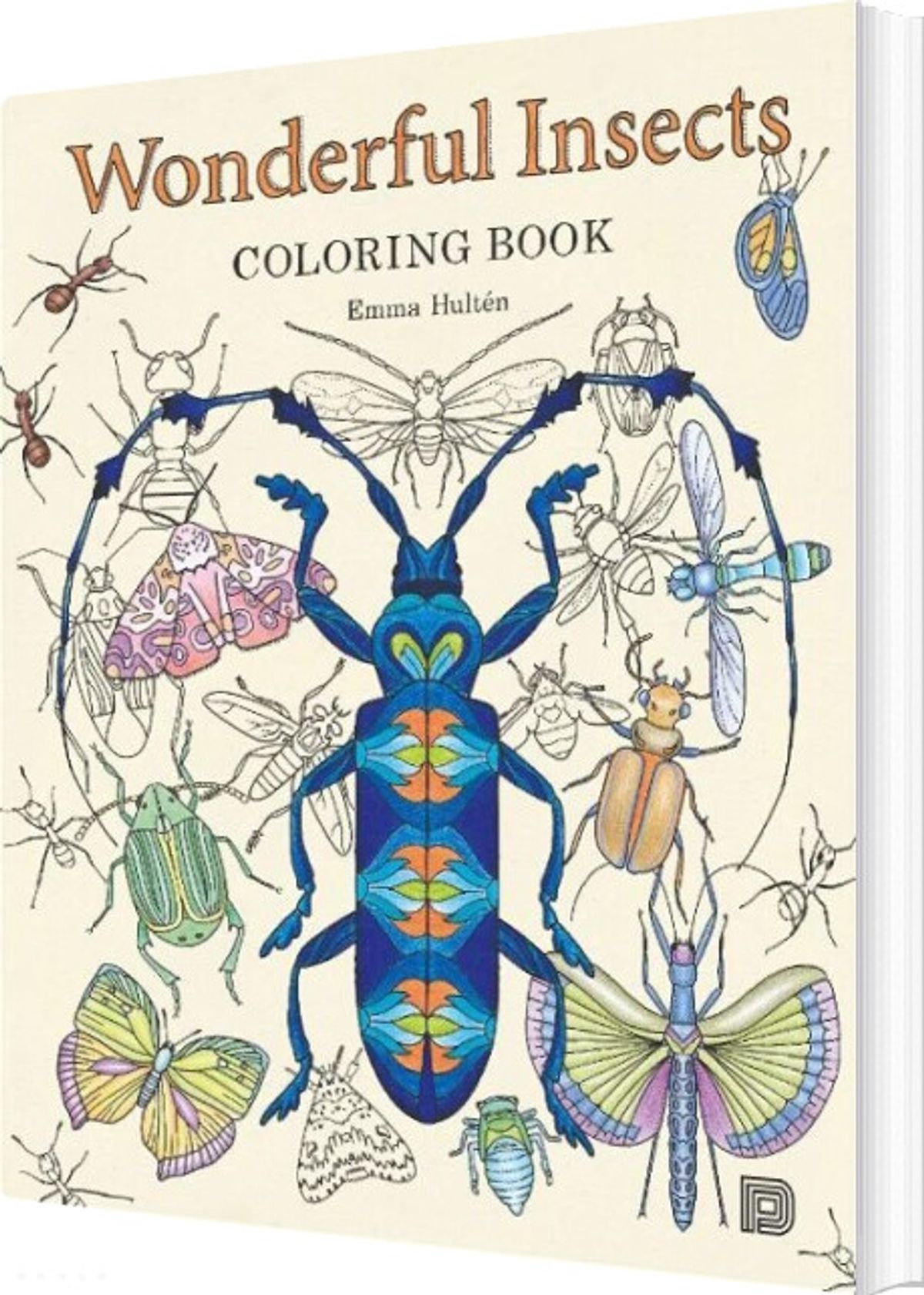 Wonderful Insects Coloring Book - Emma Hultén - English Book