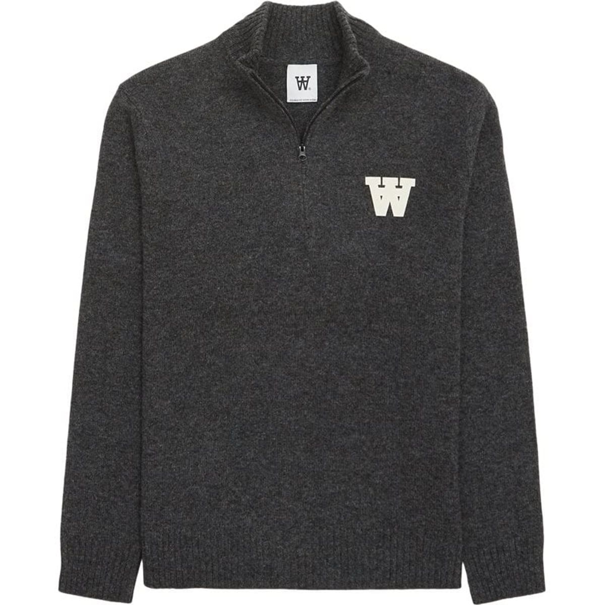 Wood Wood Blu Aa Half-zip Charcoal