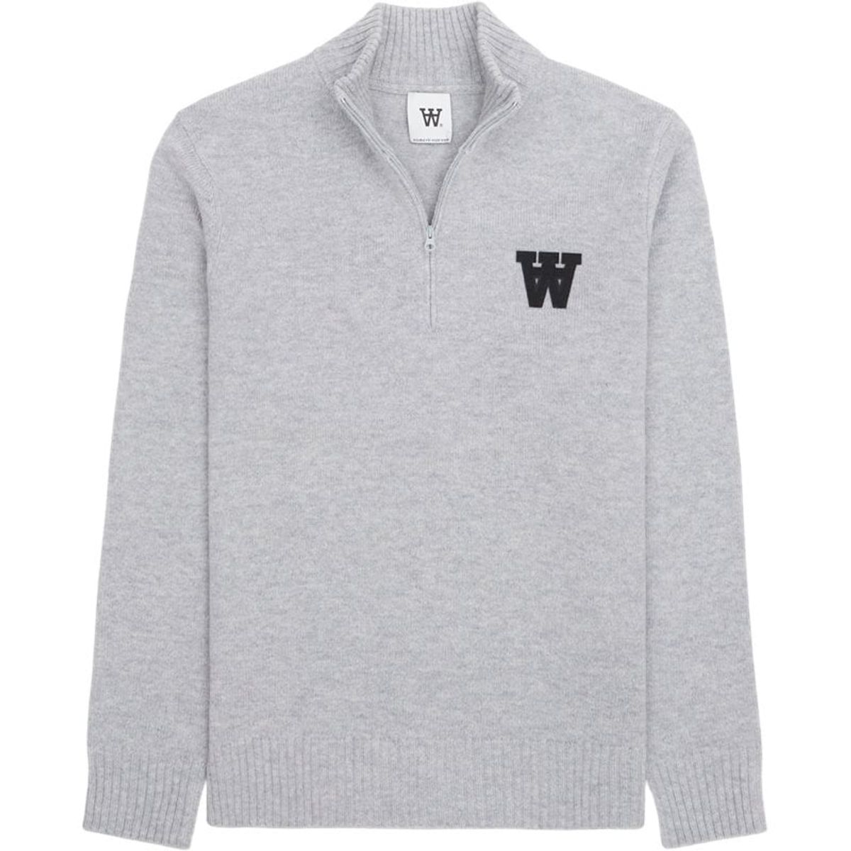 Wood Wood Blu Aa Half-zip Grey Sea