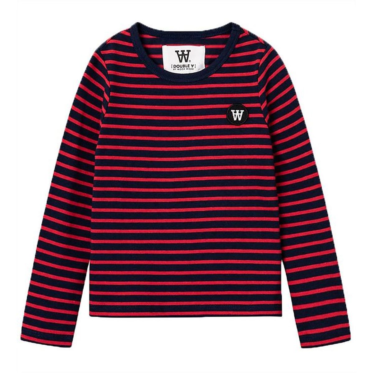 Wood Wood Bluse - Kim - Navy/Red Stripes