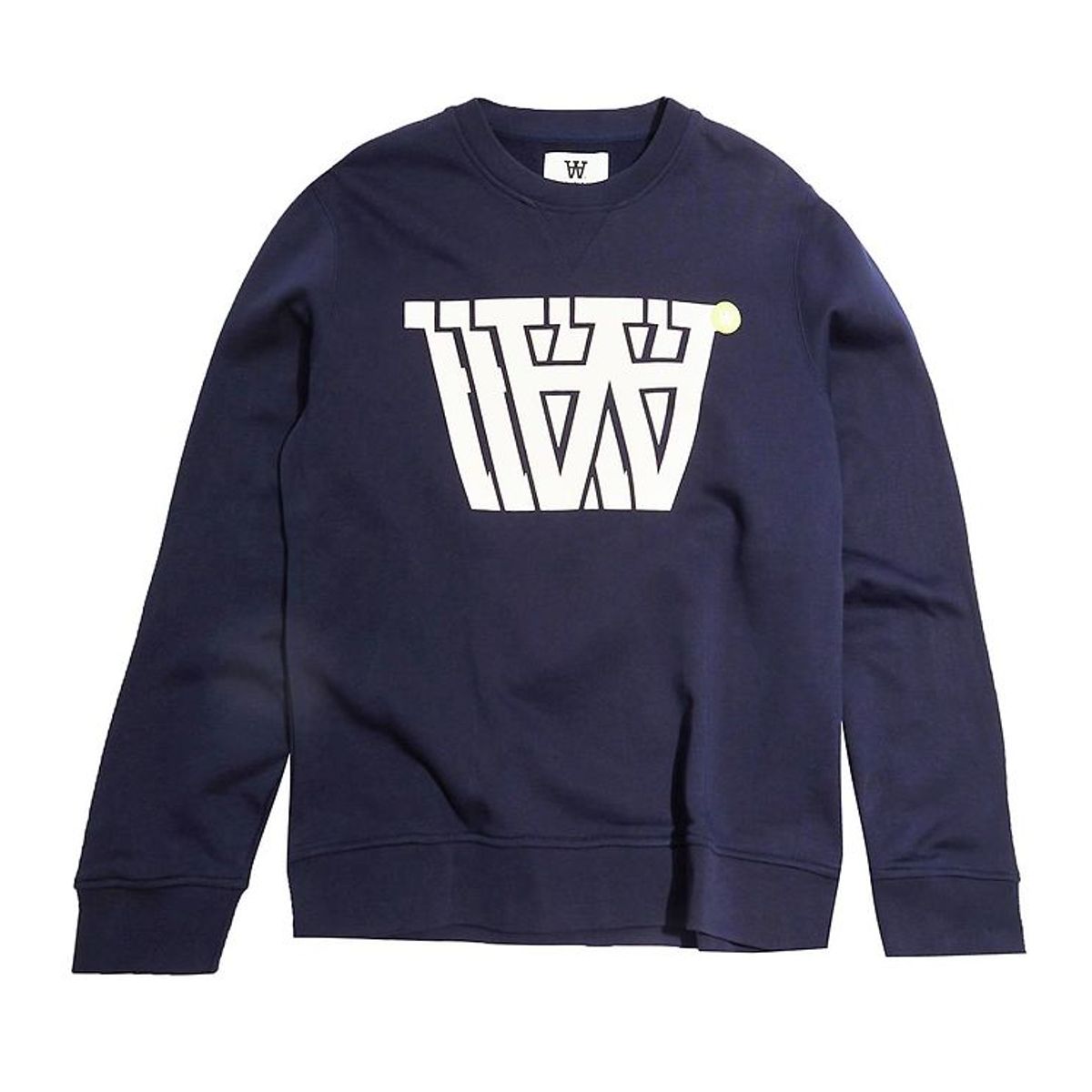 Wood Wood Sweatshirt - Tye Badge - Navy