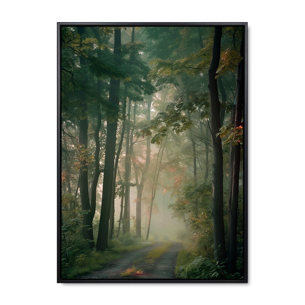 Woodland Whispers - 60x80 cm. - Sort ramme