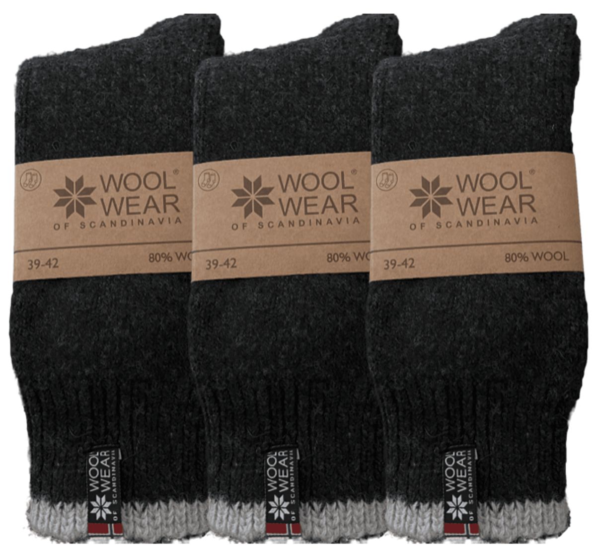 Wool Of Scandinavia 3-pak Eskimo Ragsokker_35-38