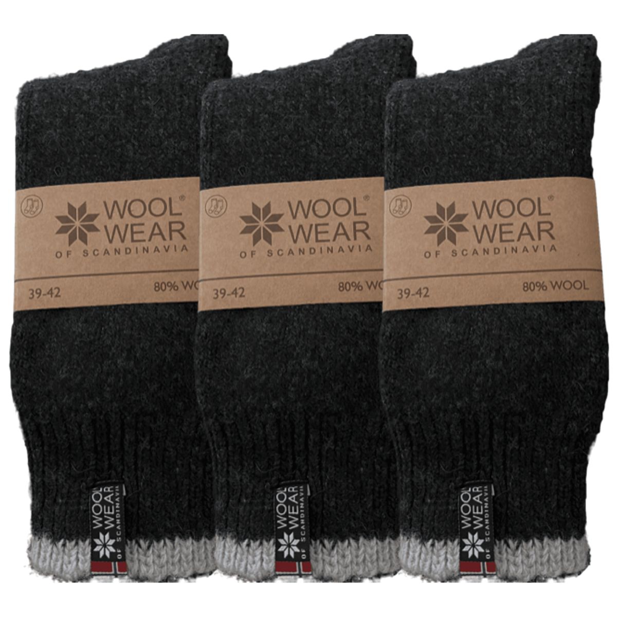 Wool Of Scandinavia 3-pak Eskimo Ragsokker_39-42