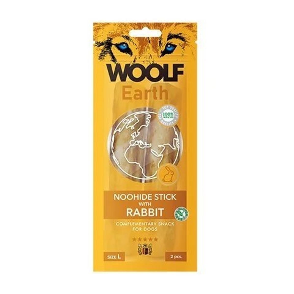 Woolf Noohide Sticks 2 stk large, Rabbit