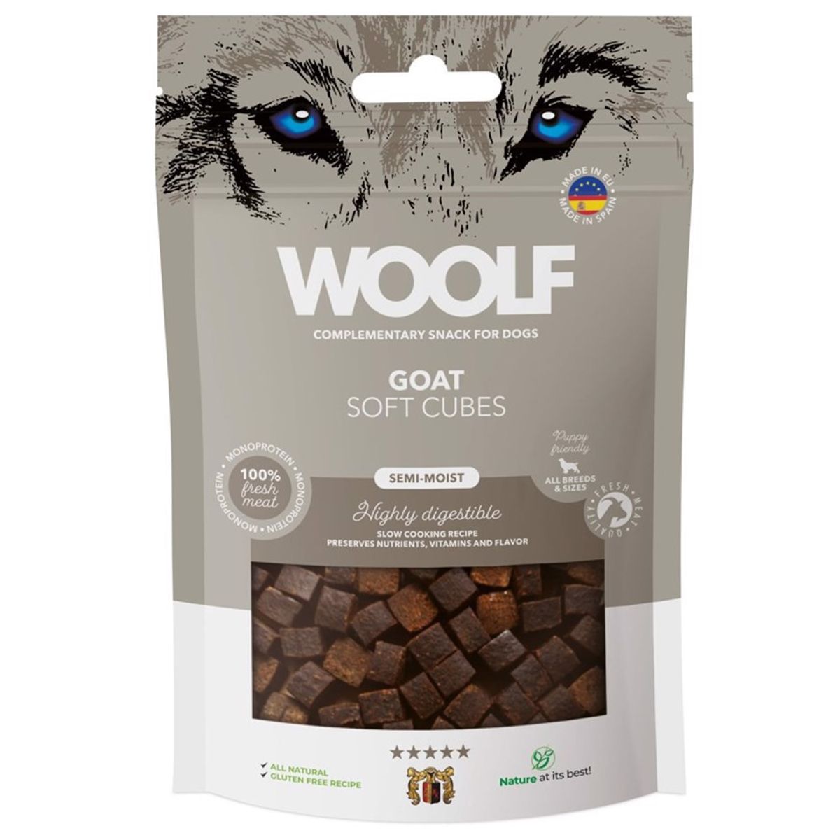 Woolf Soft Cubes Goat, 100g