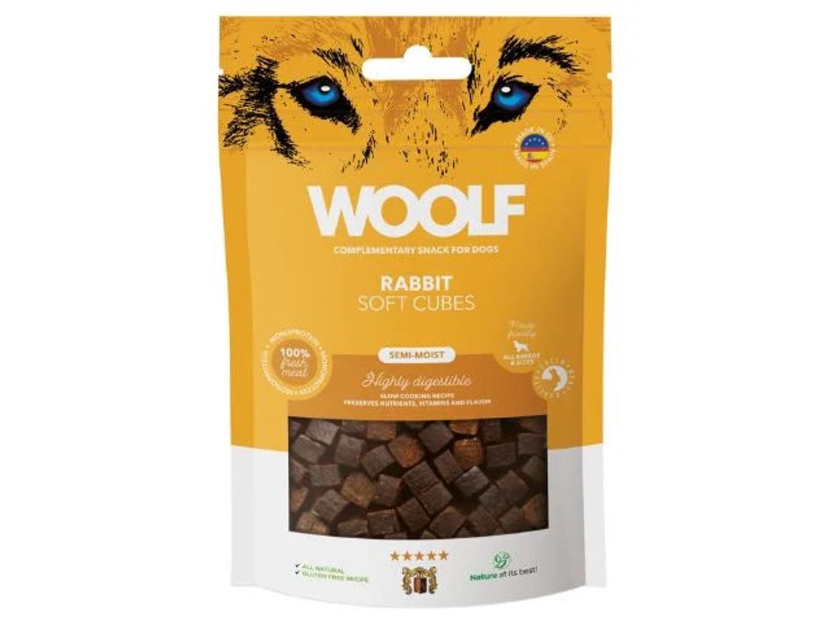 Woolf Soft Cubes Rabbit 100g