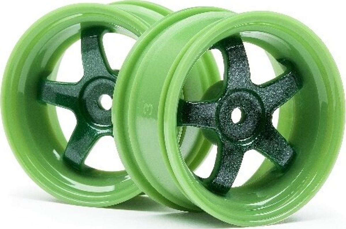 Work Meister S1 Wheel Green (3mm Offset/2pcs) - Hp111090 - Hpi Racing