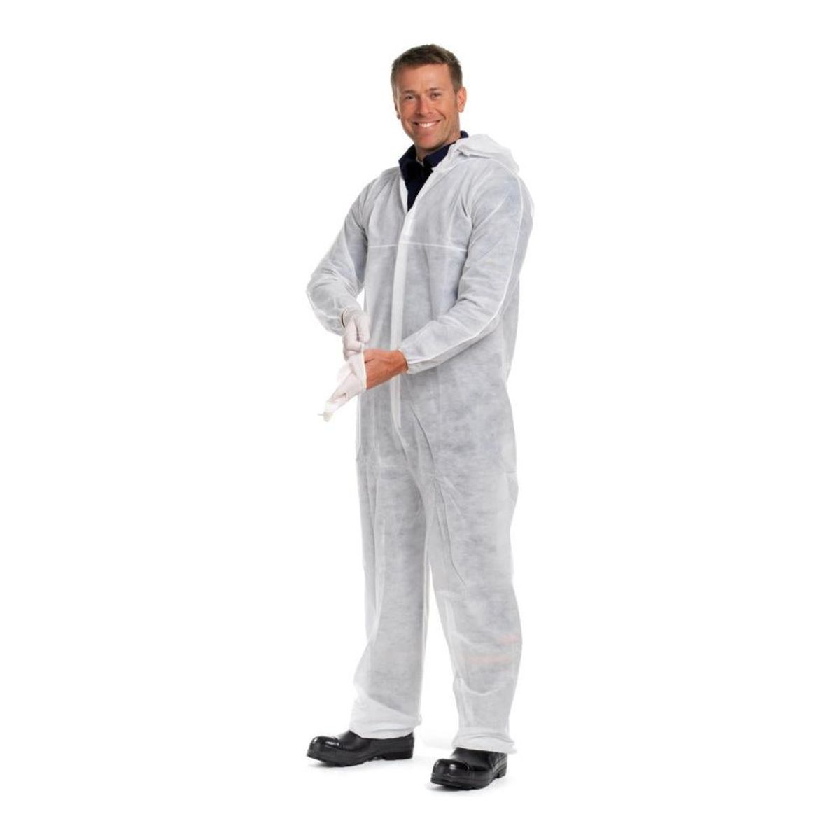 Worksafe Engangsdragt PP coverall hvid