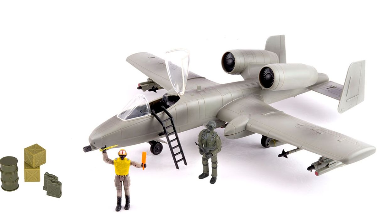 World Peacekeepers 1:18 A-10A Thunderbolt II kampfly m/2 actionfigurer