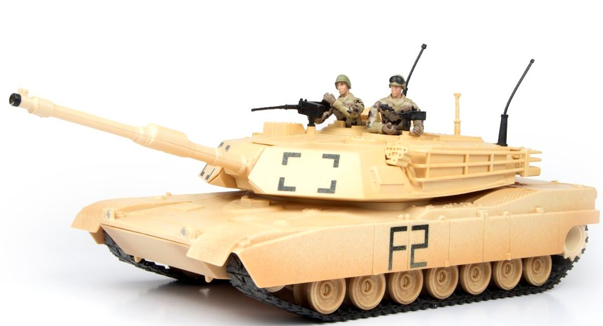 World Peacekeepers 1:18 Militær Tank inkl. 2 actionfigurer