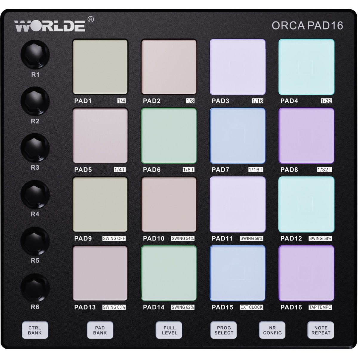 Worlde Pad-16 midi-controller