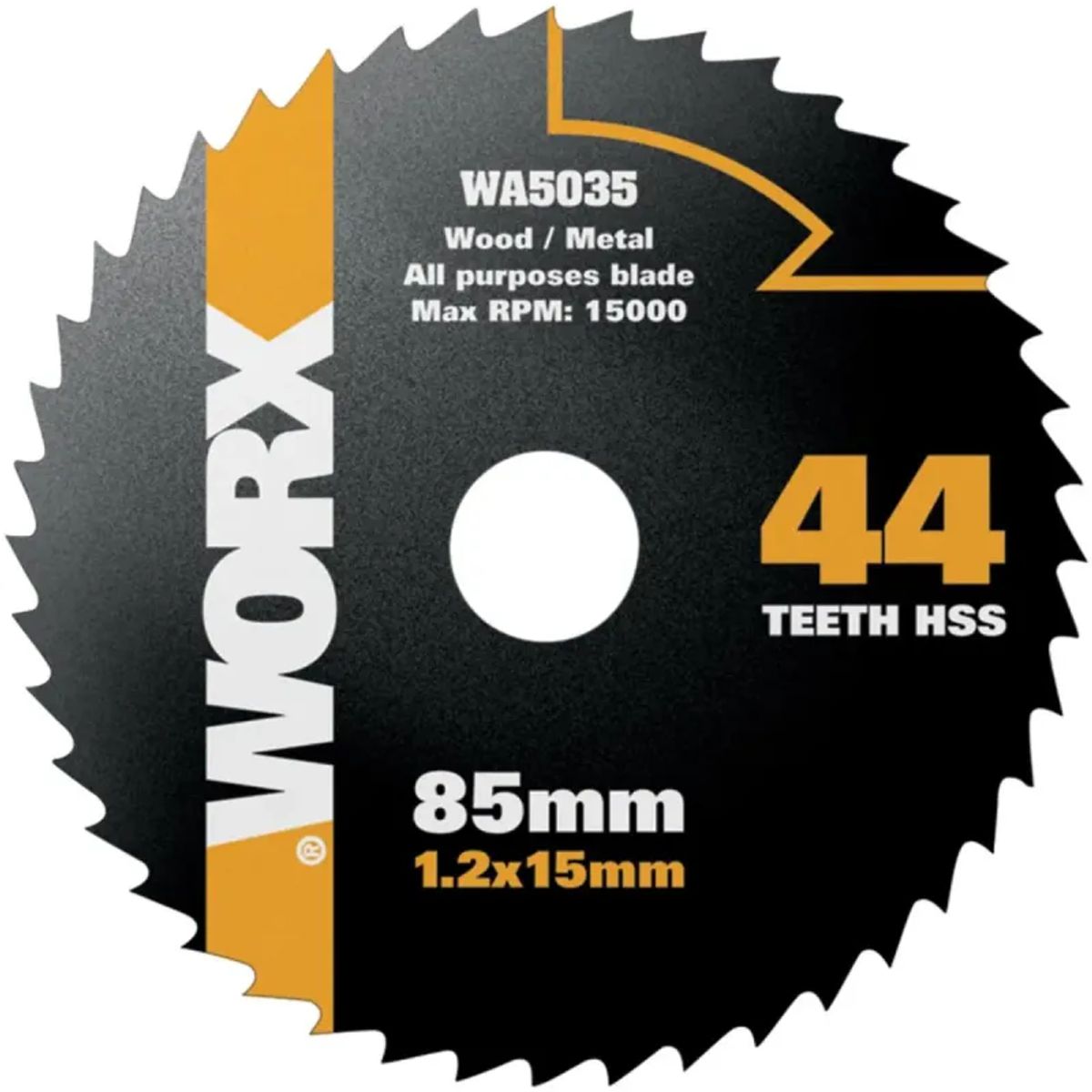 Worx 85mm 44T rundsavsklinge til metal