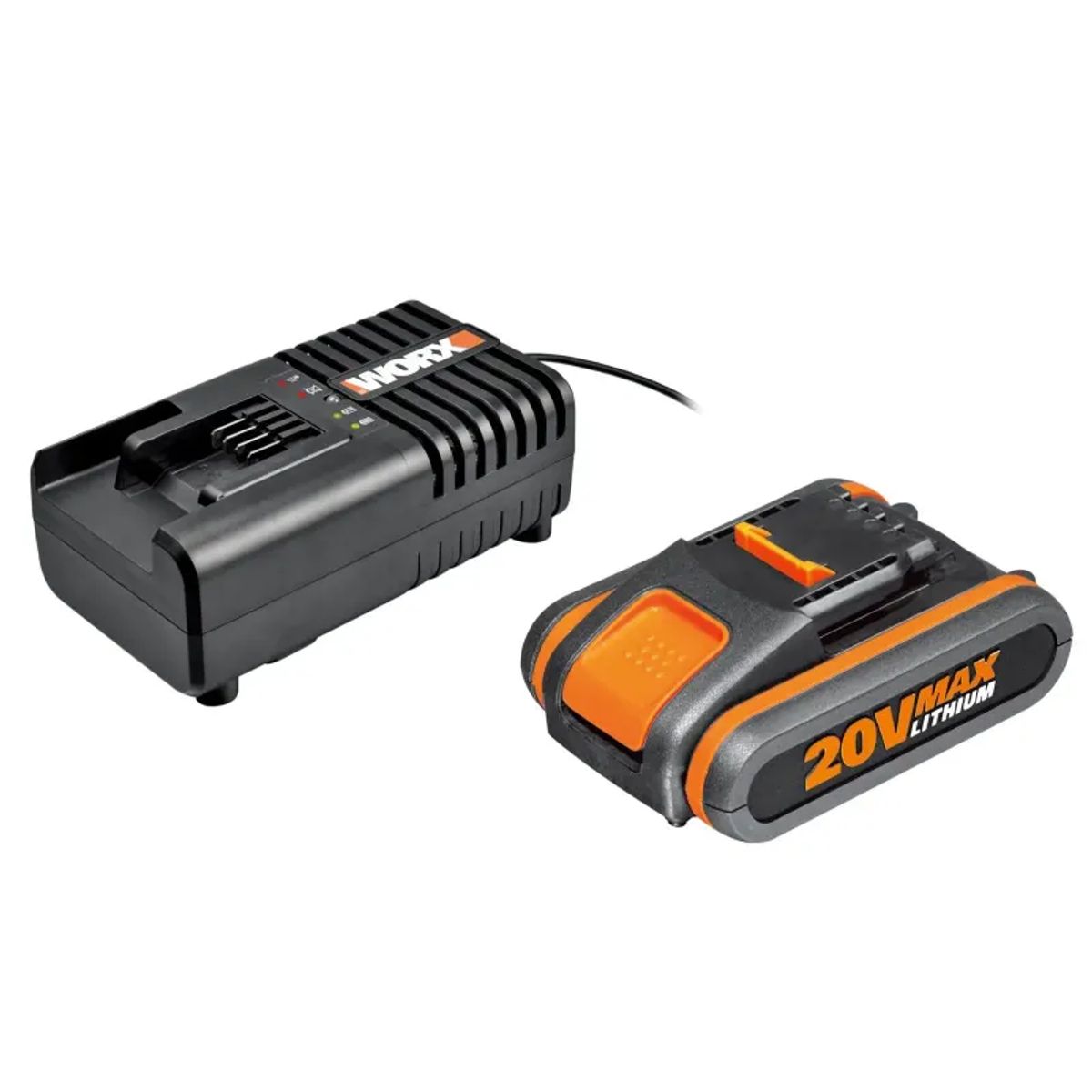 Worx Batteri - Sæt 20v 2.0ah 2a Lader 60 Min.