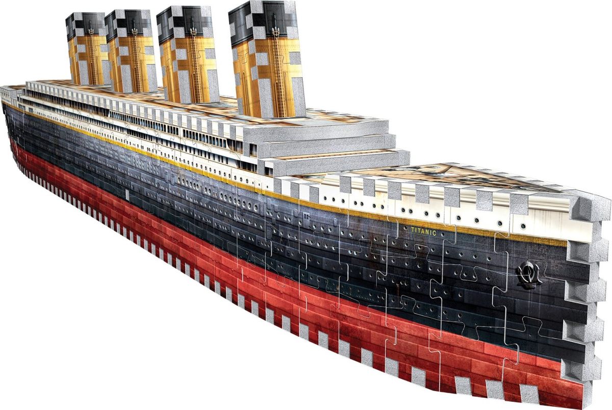 Wrebbit 3d Puzzle - Titanic 3d Puslespil - 440 Brikker