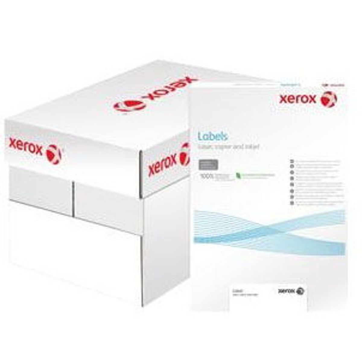 Xerox multietiketter m/runde hjørner A4 1.800 etk, 63 mm x 46 mm