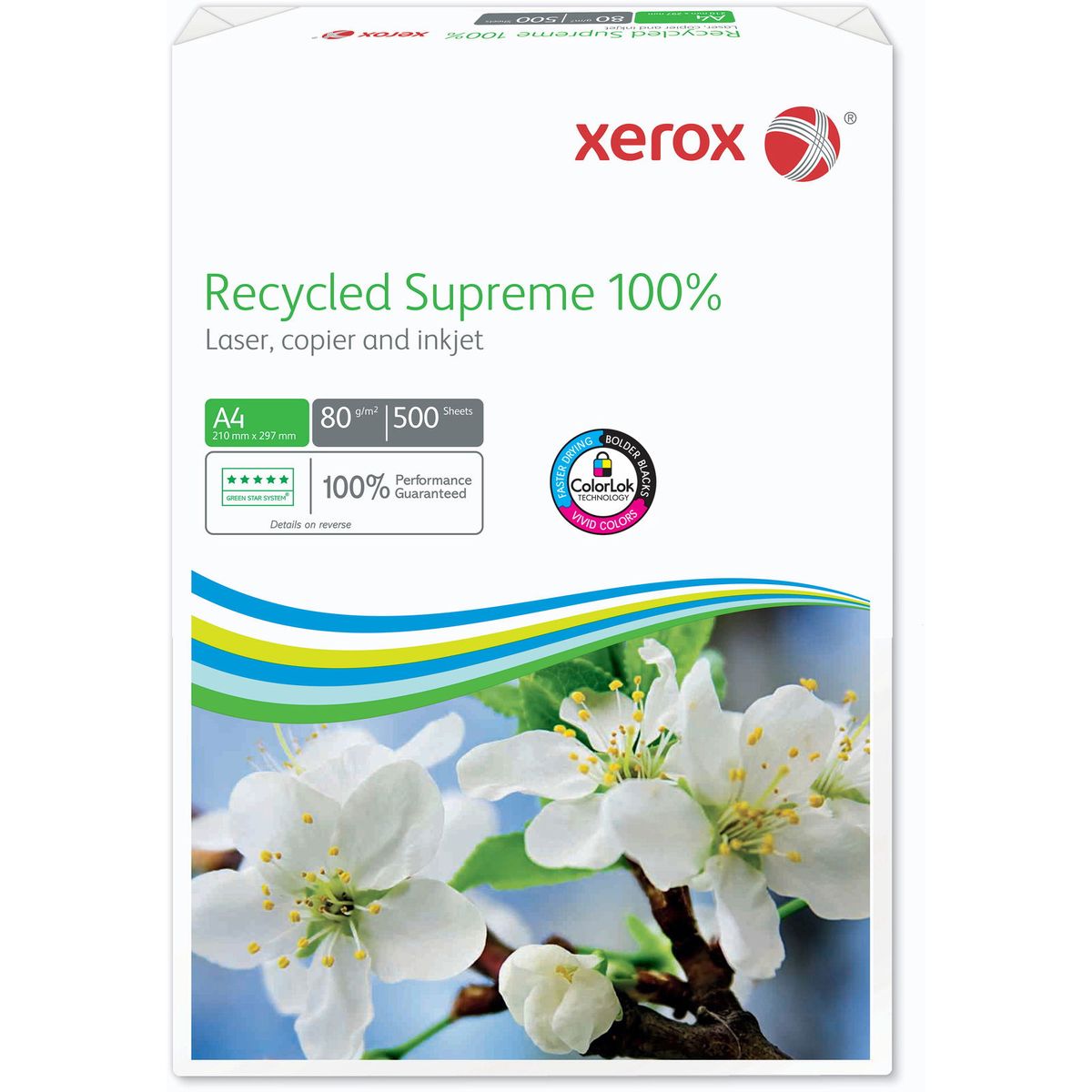 Xerox Recycled Supreme kopipapir A4 80 g 500 ark hvid