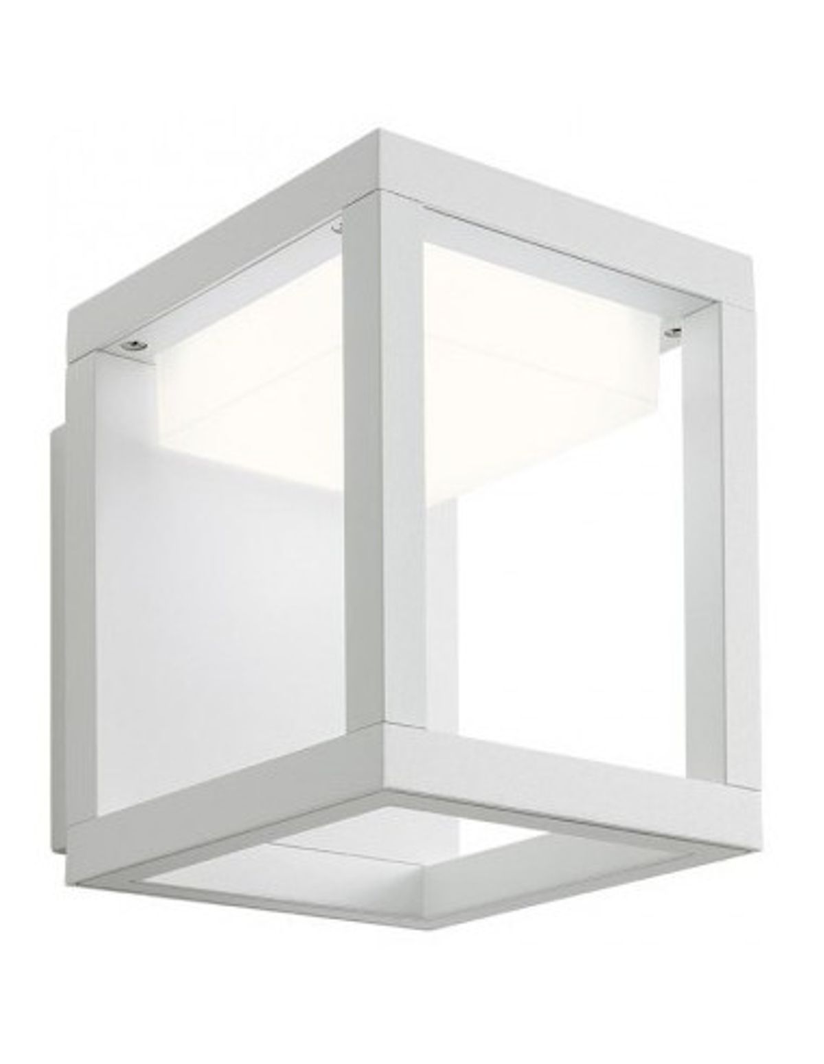 XIERA Væglampe i aluminium og polycarbonat H15,4 cm 1 x 10W SMD LED - Mat hvid