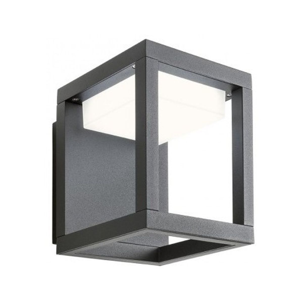 XIERA Væglampe i aluminium og polycarbonat H15,4 cm 1 x 10W SMD LED - Mat sort