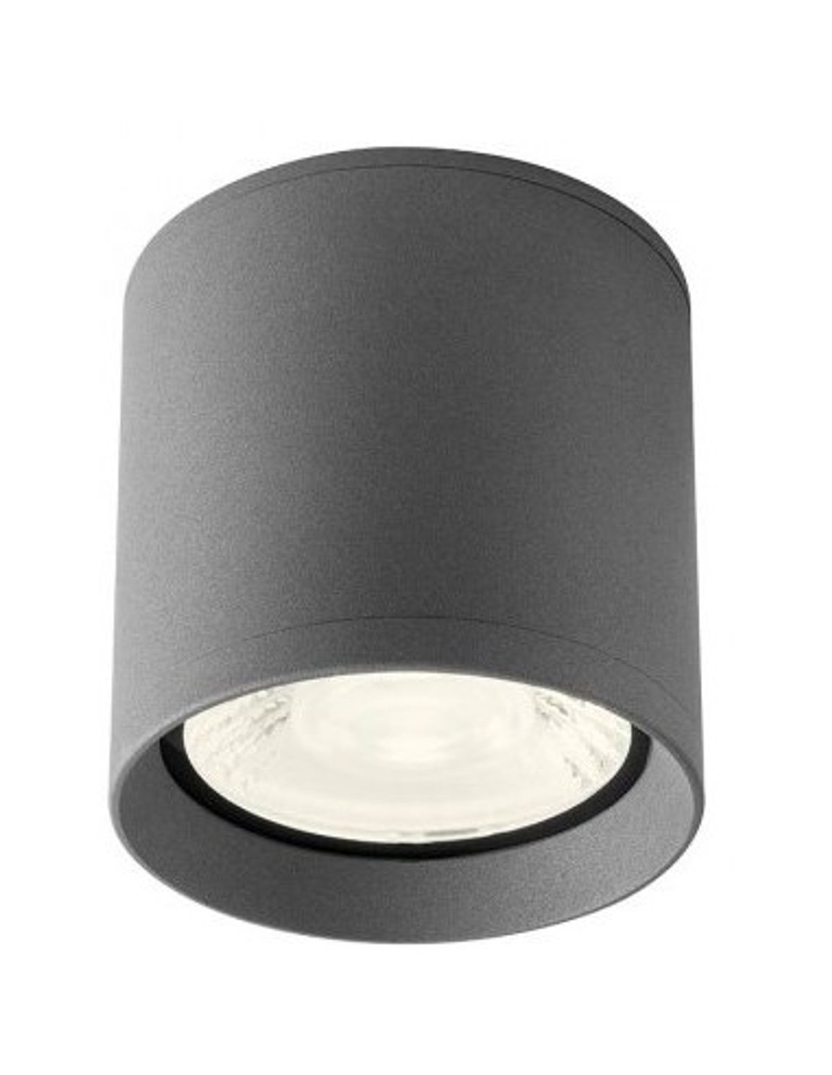 XILO påbygningsspot i aluminium og glas Ø10,8 cm 1 x 15W COB LED - Mat mørkegrå