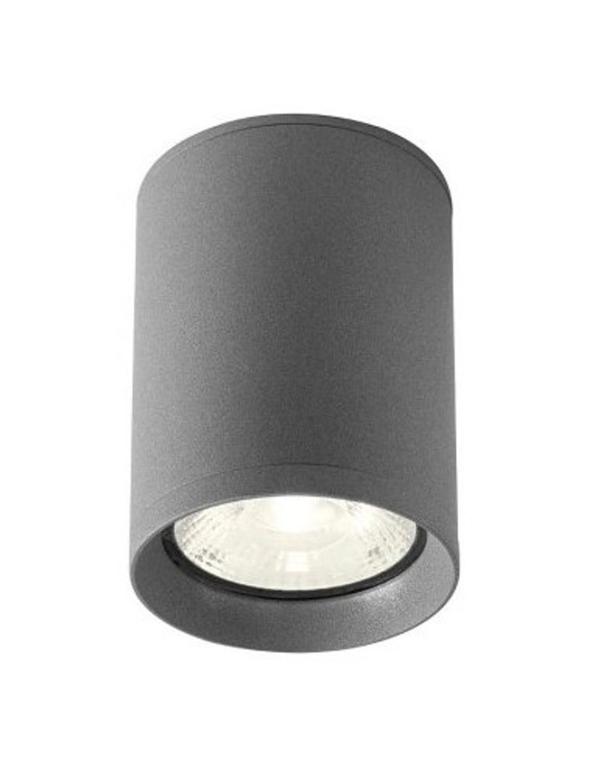 XILO påbygningsspot i aluminium og glas Ø8 cm 1 x 9W COB LED - Mat mørkegrå