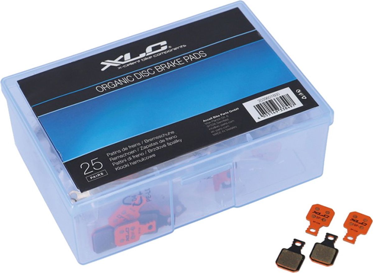 XLC Disc Brake Pads (Bremseklodser) - BP-O20 - Shimano/TRP/ZEE/Slate/Zurich - Organisk (Resin)