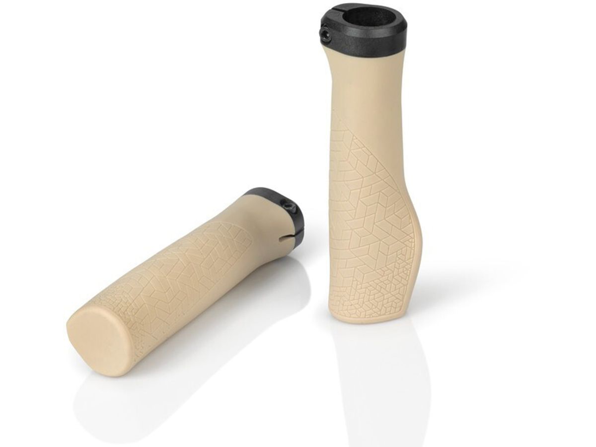 XLC Ergonomiske Håndtag - 138 mm - 1 Sæt - Beige