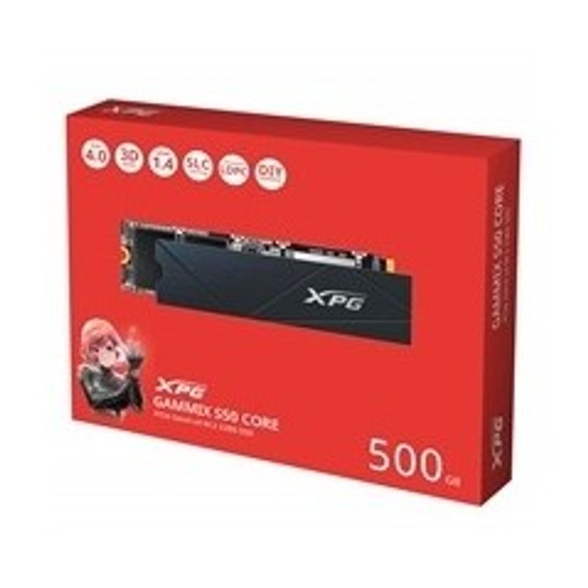 XPG GAMMIX Solid state-drev S50 CORE 500GB M.2 PCI Express 4.0 x4 (NVMe)