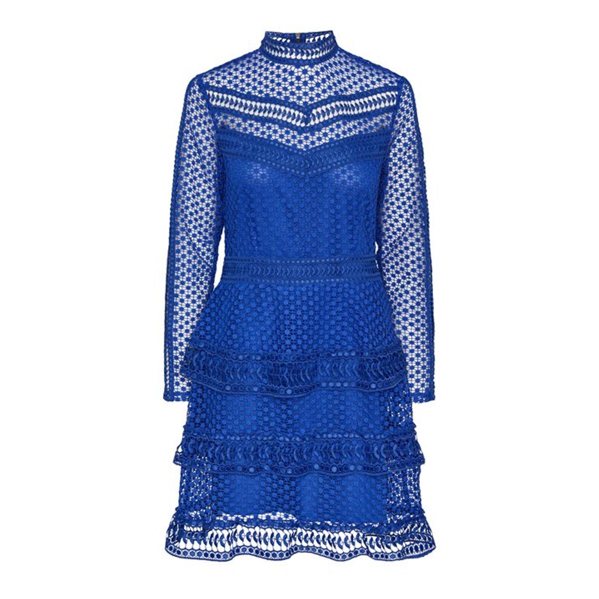 Y.A.S - Alberta LS New Lace Dress - Blå