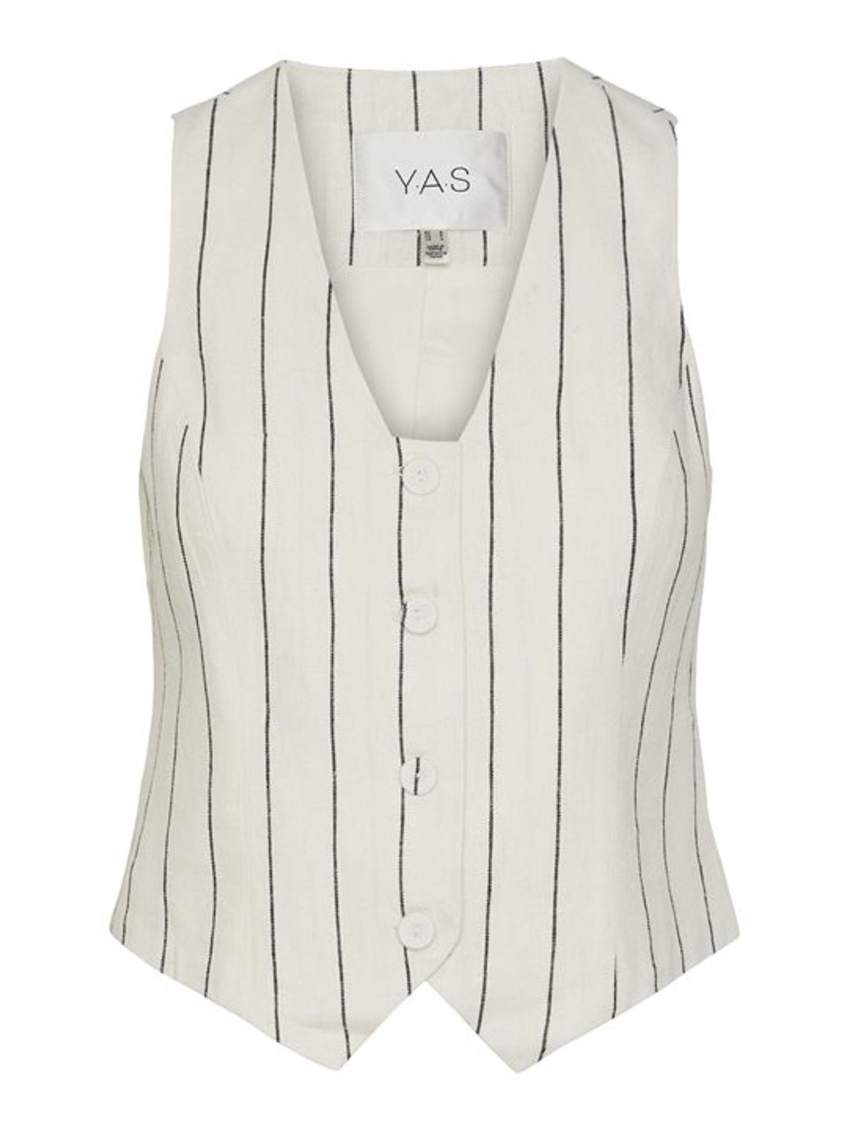 Y.A.S - Aliva Waistcoat - Råhvid