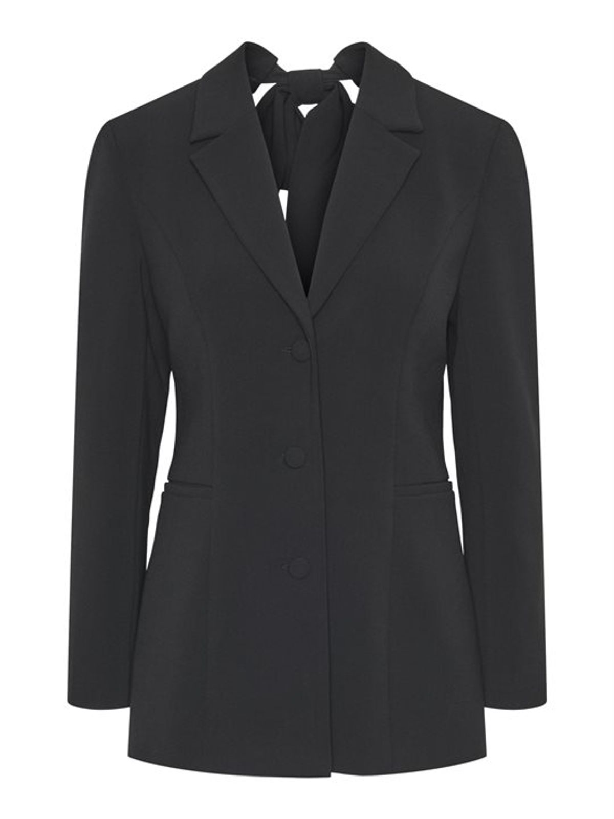 Y.A.S - Likka Ls Bow Blazer - Sort