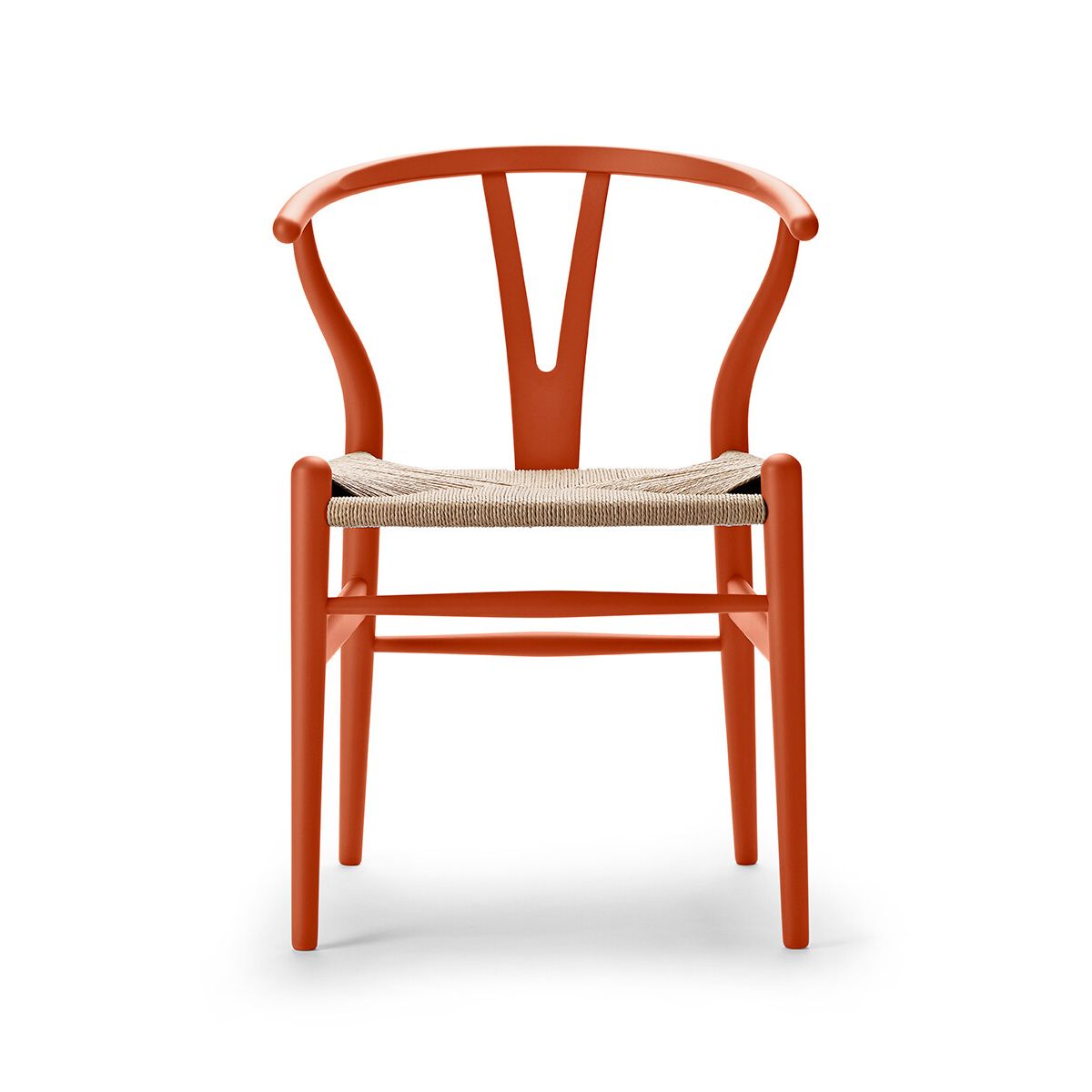 Y-stol CH24 Soft Orange Red af Hans J. Wegner