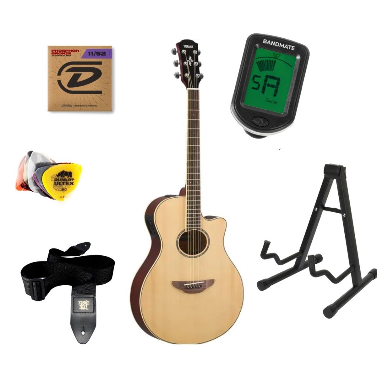 Yamaha APX600 Western Guitar Startpakke (Natur)