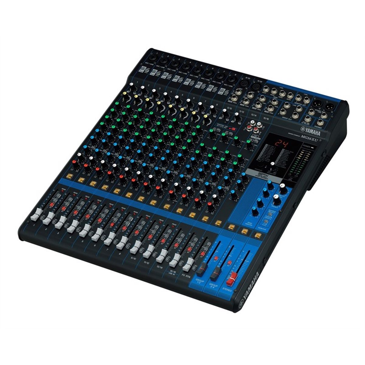 YAMAHA MG16XU - PA Mixer med FX 10 Mic / 16 Line Inputs (8 mono + 4 stereo) 4 GROUP