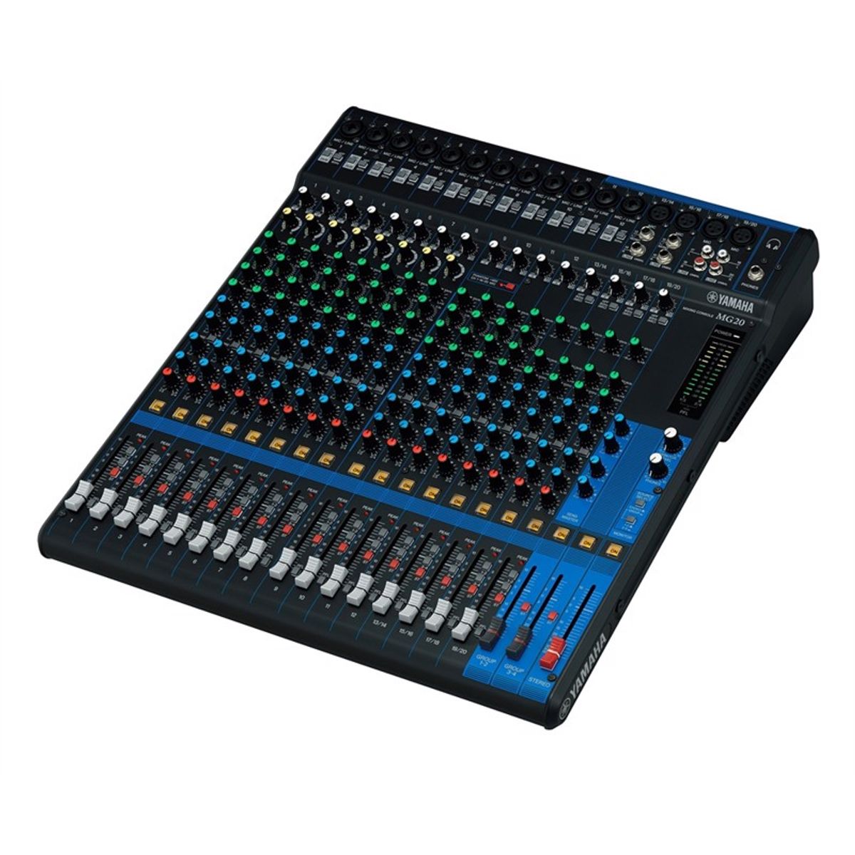 YAMAHA MG20 - PA Mixer med FX 16 Mic / 20 Line Inputs (12 mono + 4 stereo) 4 GROUP