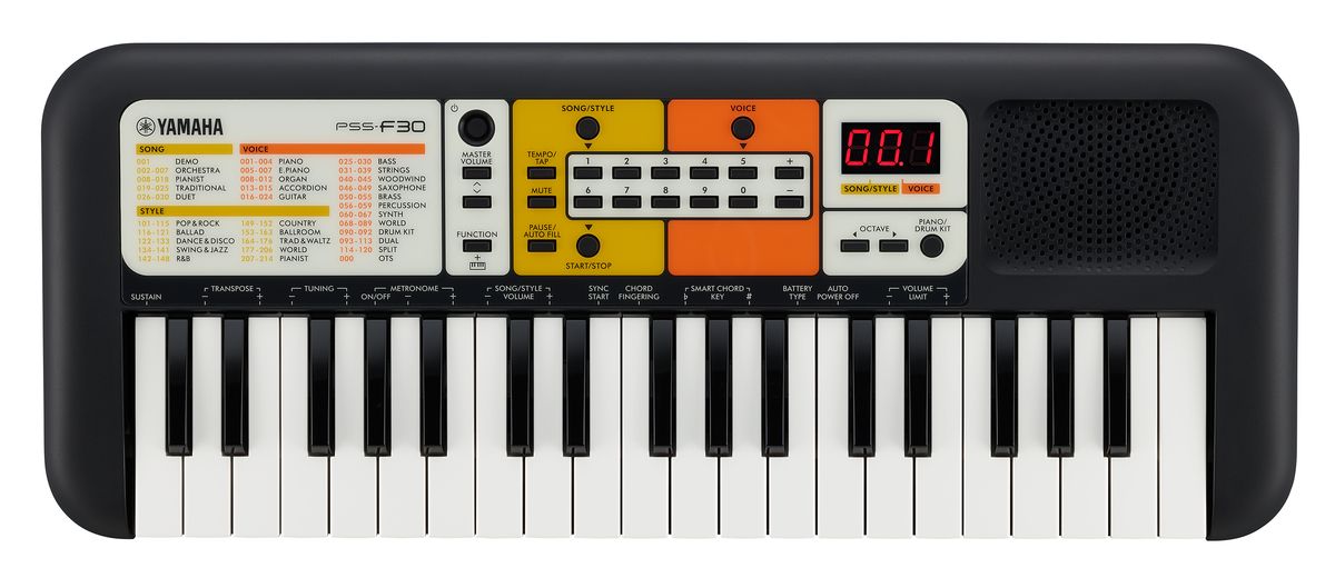 Yamaha PSS-F30 Børne Keyboard (Sort)