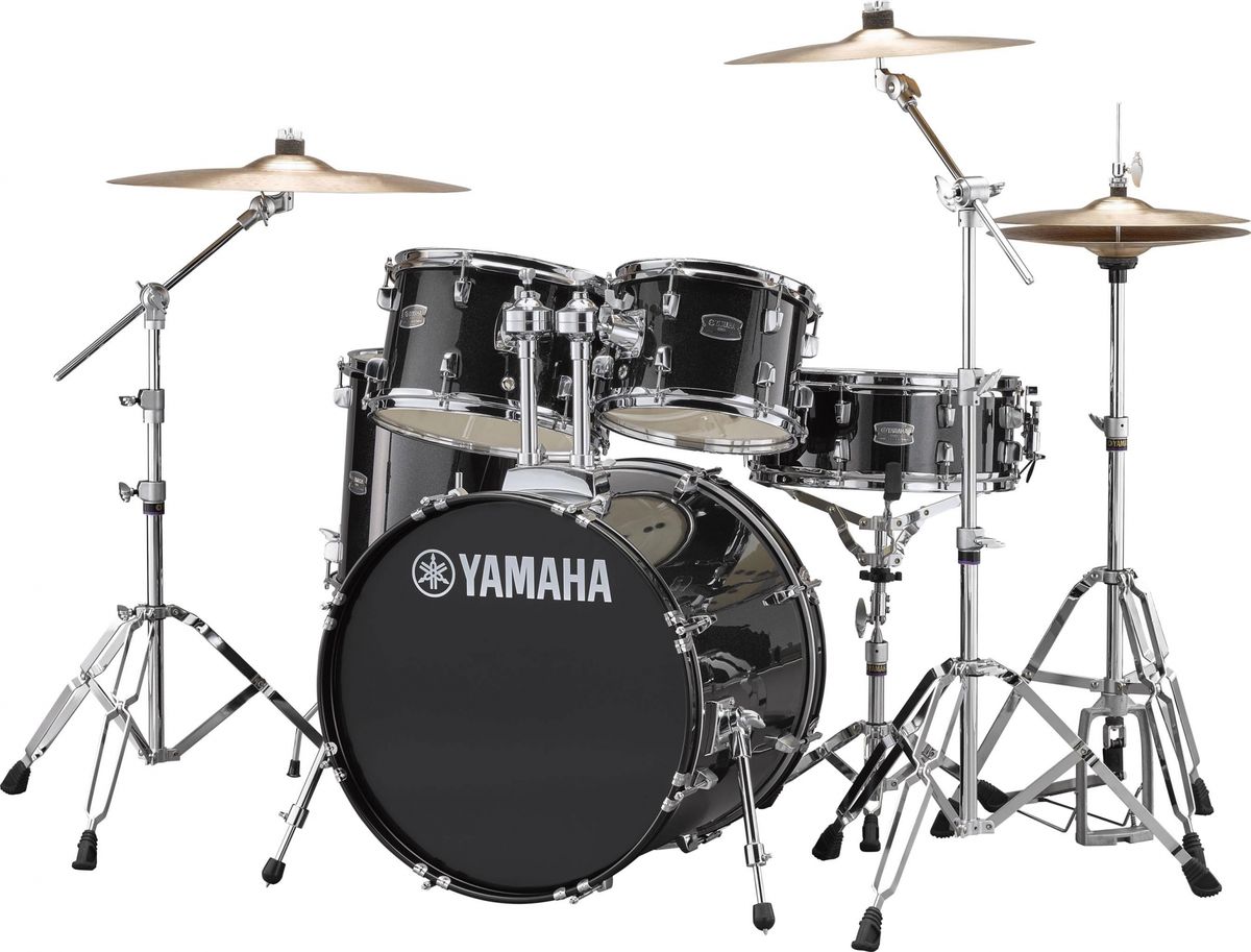 Yamaha Rydeen Standard Trommesæt inkl. Hardwarepakke og Bækkener (Black Glitter)