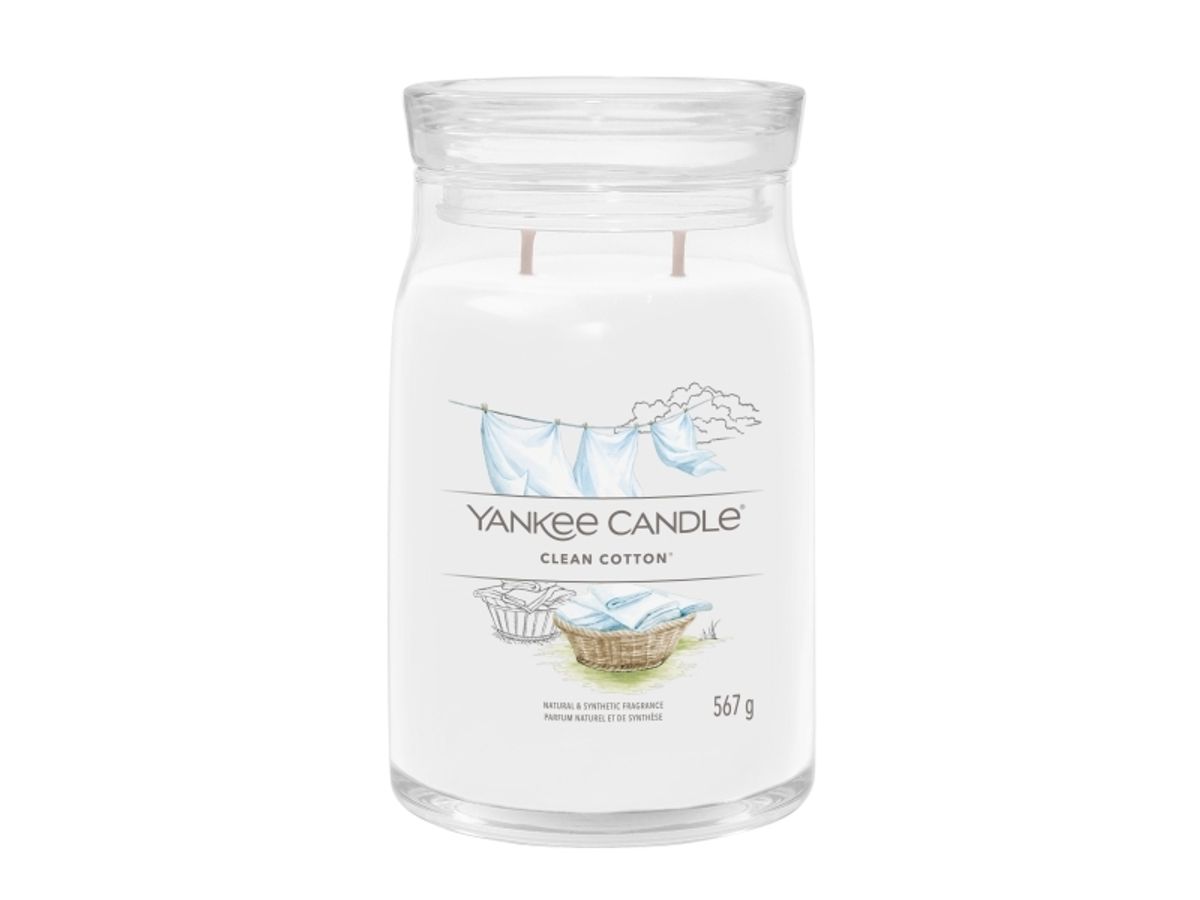 Yankee Candle 1630644E, Cylinder, Hvid, Bomuldsblomst, Blomst, Citron, 90 T, 1 Stk