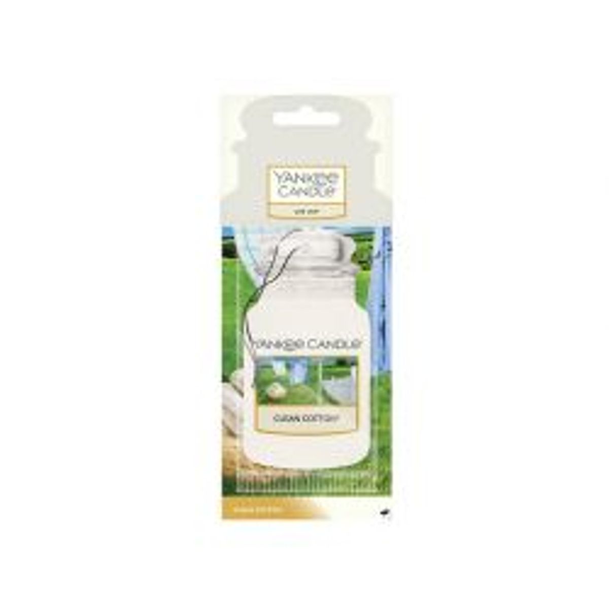 Yankee Candle Car Jar Paper - Clean Cotton - Lugtfjerner