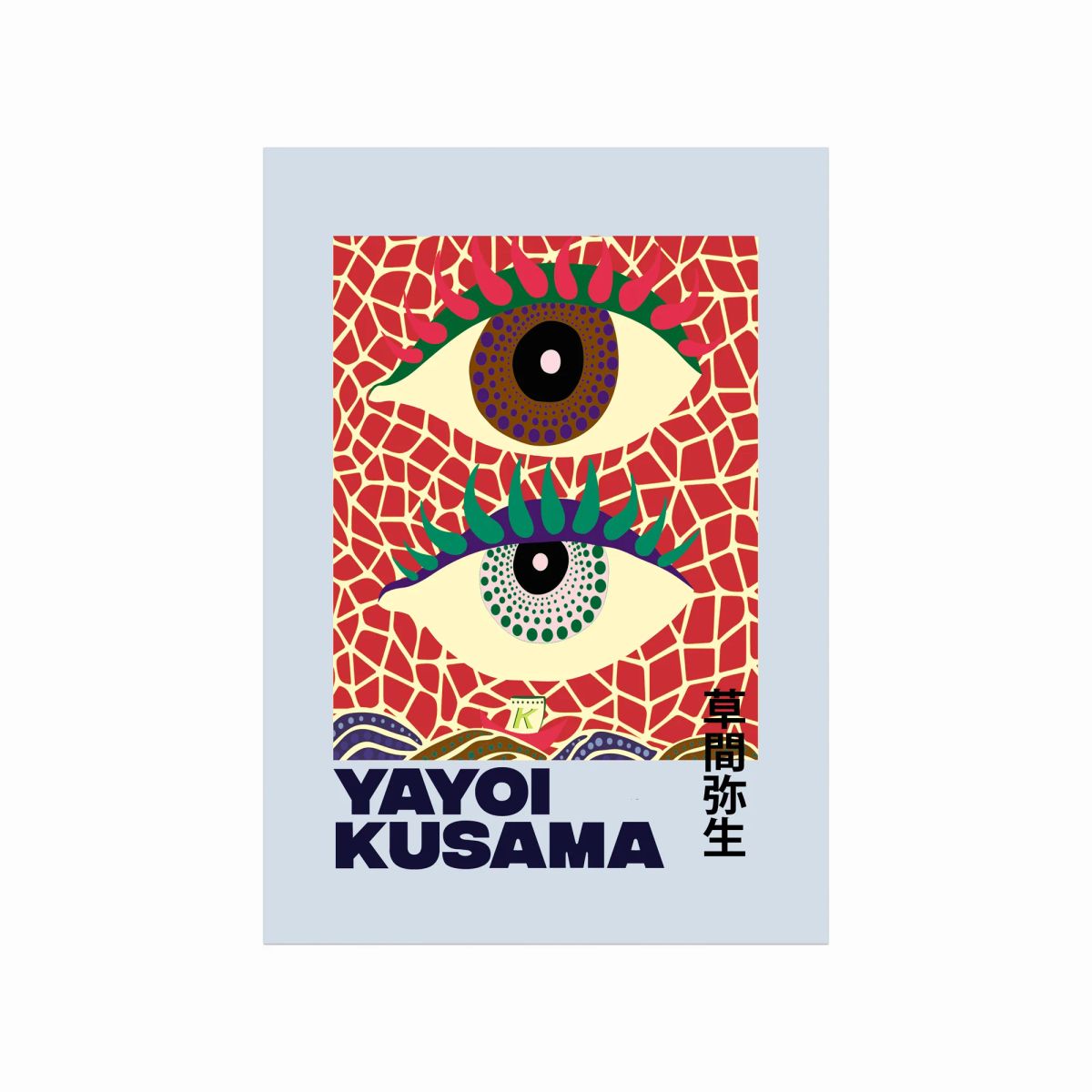 Yayoi Kusama plakat Eyes (Blue)