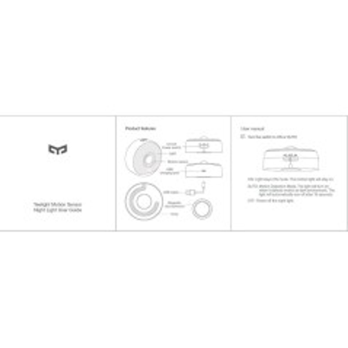 Yeelight Plug-In Nattelys 0.5W 2500K Blødt varmt hvidt lys