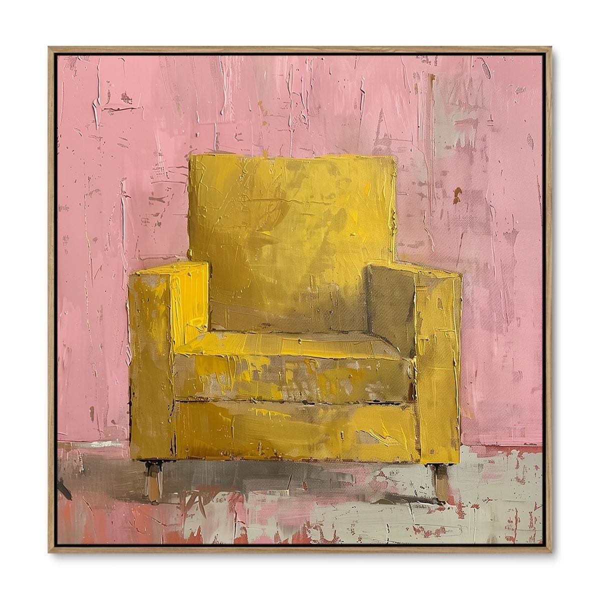 Yellow Elegance - 120x120 cm. - Ege ramme