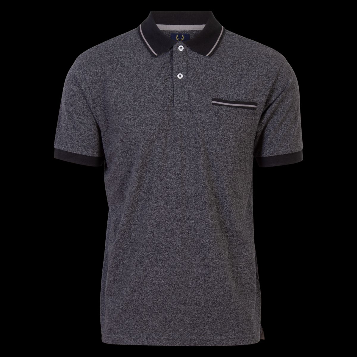 Yellowstone Eagle Herre Polo - Black Melange - 2XL