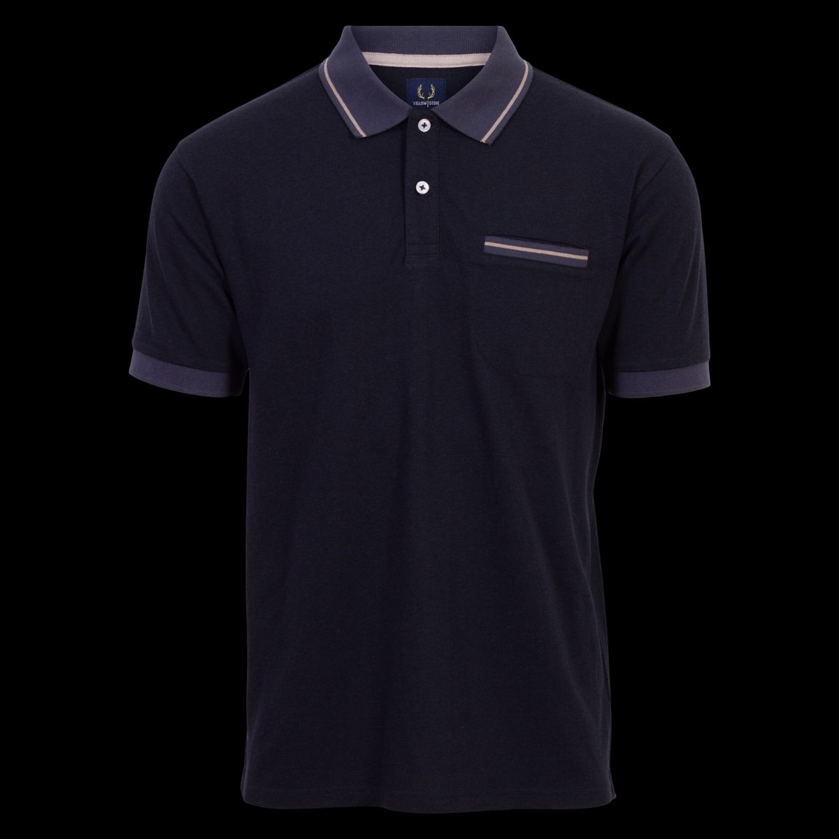 Yellowstone Eagle Herre Polo - Blue Nights - L