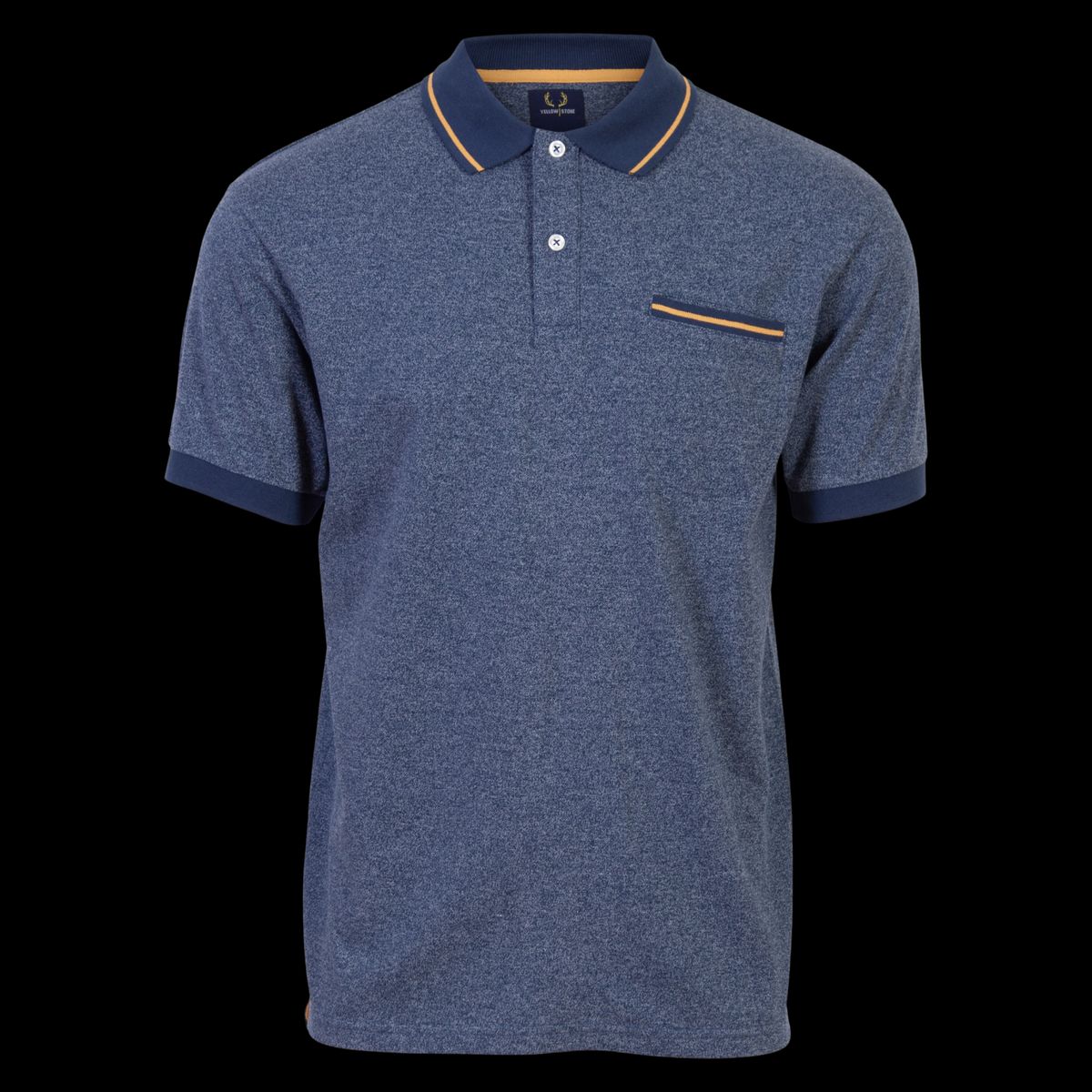 Yellowstone Eagle Herre Polo - Navy Melange - 2XL