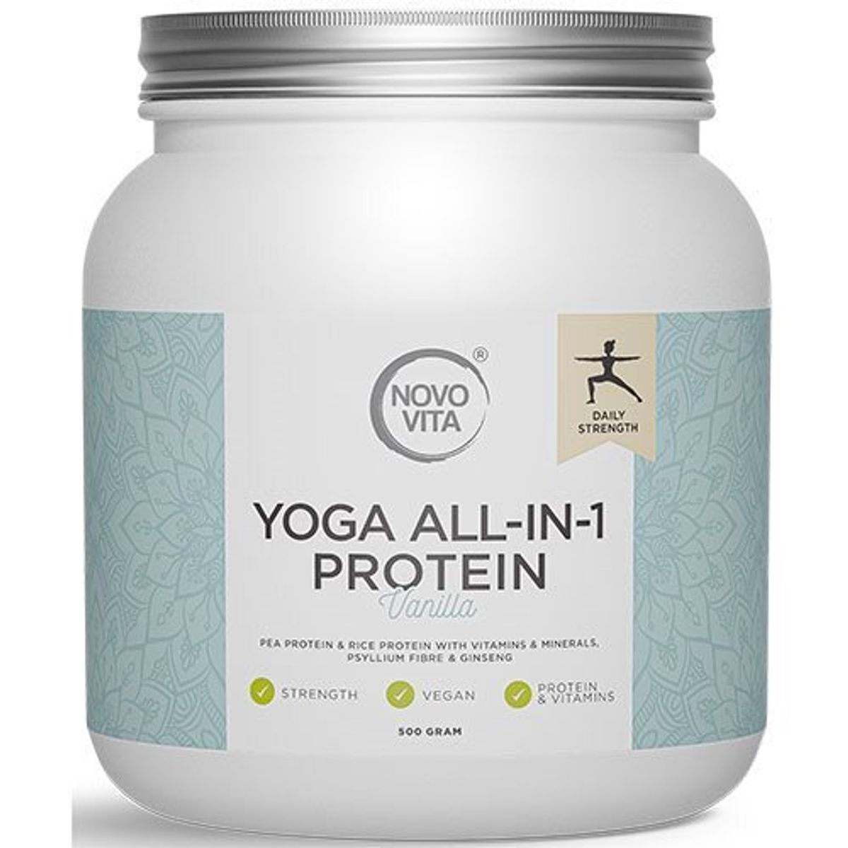 Yoga All-in-1 Protein med vaniljesmag - 500 gram