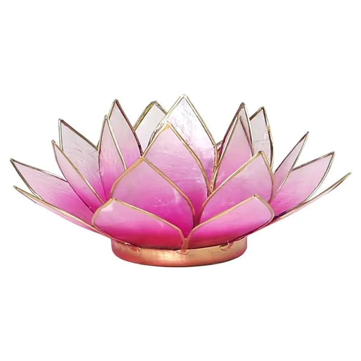 YOGA & YOGINI - LOTUS LYSESTAGE - LIGHT PINK M. GULD KANT - - Yogi & Yogini - StudioBuus